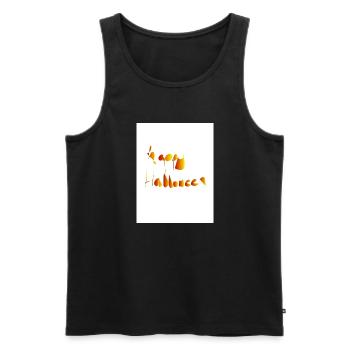 Happy Halloween - Männer Premium Bio Tank Top - Schwarz - Vorne - Michal (187cm)