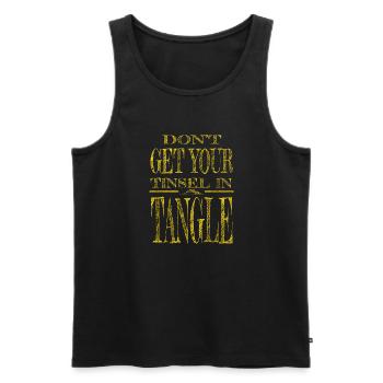 awesome animal dinosaur fan christmas present - Männer Premium Bio Tank Top - Schwarz - Vorne - Michal (187cm)