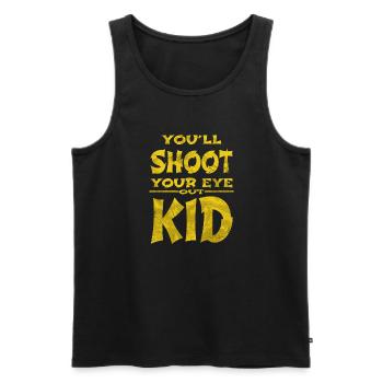 funny quote beards dork birthday present - Men's Premium Organic Tank Top - black - Front - AI Model Male 178 light (178cm)