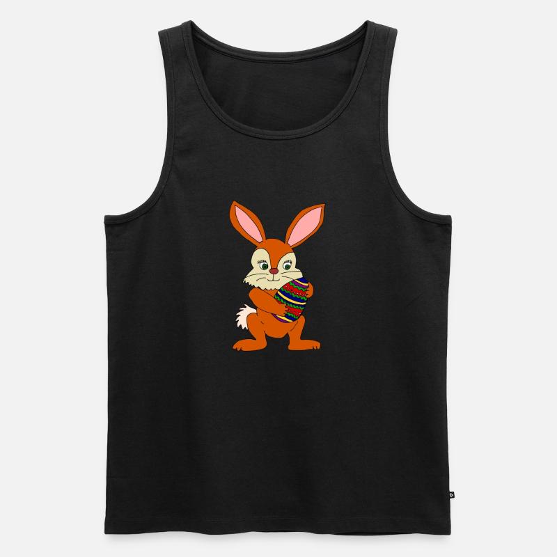 osterhase - Männer Premium Bio Tank Top - Schwarz
