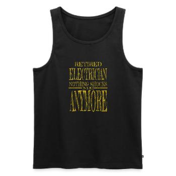 electricity electronic joke awesome engineer craft - Männer Premium Bio Tank Top - Schwarz - Vorne - AI Model Male 178 light (178cm)