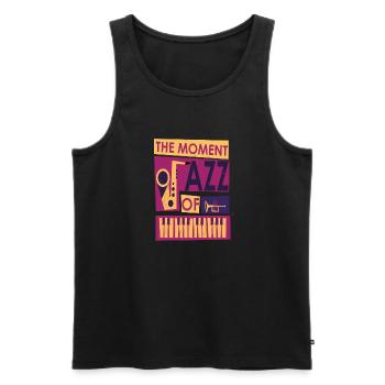 the moment of jazz music - Men's Premium Organic Tank Top - black - Front - Michal (187cm)