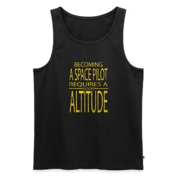 funny sayings astronomy lovers astronomy gifts - Männer Premium Bio Tank Top - Schwarz - Vorne - Michal (187cm)