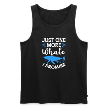 Juste une baleine de plus, je vous le promets - Débardeur bio Premium Homme - noir - Devant - Michal (187cm)