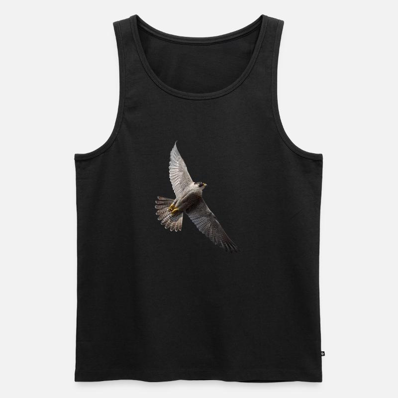 Wanderfalke - Männer Premium Bio Tank Top - Schwarz