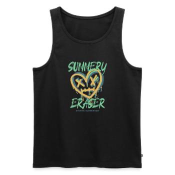 Dynamic Summer - Men's Premium Organic Tank Top - black - Front - AI Model Male 178 light (178cm)