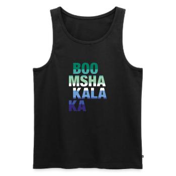Boomshakalaka Schwul - Männer Premium Bio Tank Top - Schwarz - Vorne - AI Model Male 178 light (178cm)