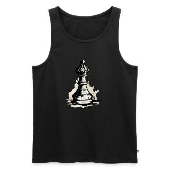 Der schwarze König Nr. 1 - Männer Premium Bio Tank Top - Schwarz - Vorne - AI Model Male 178 light (178cm)