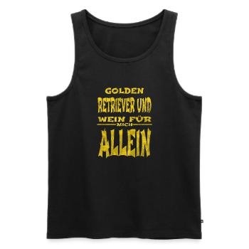 job carpenter quotes tshirts forestry arborists - Männer Premium Bio Tank Top - Schwarz - Vorne - Michal (187cm)