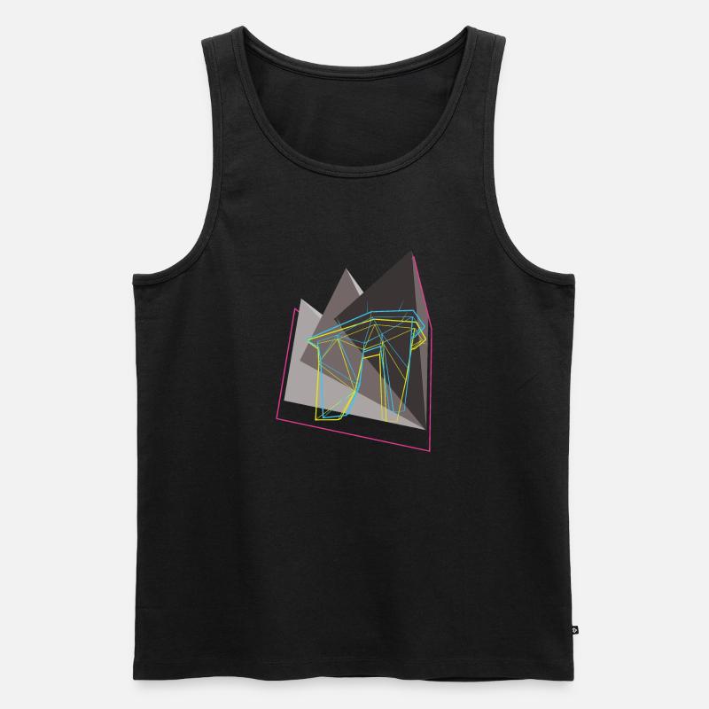 funky climb 2.0 - Männer Premium Bio Tank Top - Schwarz