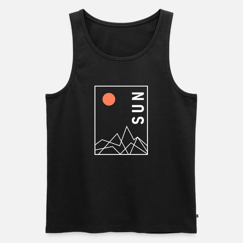 Abstraktes Design - Männer Premium Bio Tank Top - Schwarz