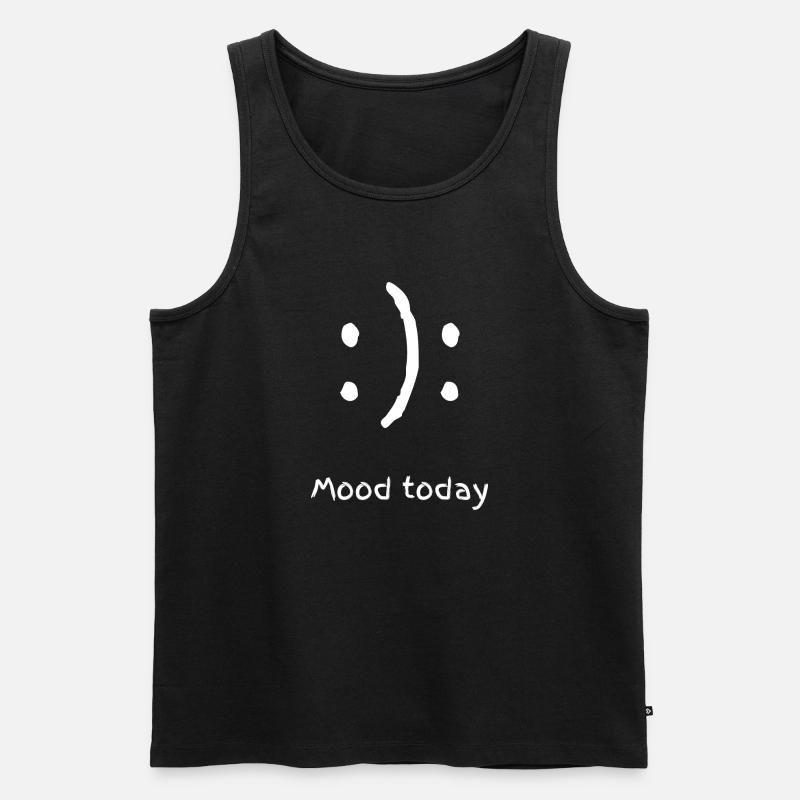 mood today - Männer Premium Bio Tank Top - Schwarz