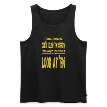 Baseball Tshirt Car BaseballClothing - Men's Premium Organic Tank Top - black - Front - Michal (187cm)