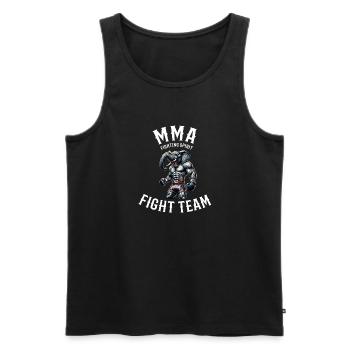 MMA Elephant Fight Team - Cage Fighter Free - Männer Premium Bio Tank Top - Schwarz - Vorne - Michal (187cm)