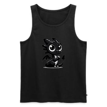 Bébé Dragon - Débardeur bio Premium Homme - noir - Devant - Michal (187cm)