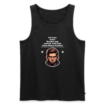 Ich habe keine kunden app - Männer Premium Bio Tank Top - Schwarz - Vorne - Michal (187cm)