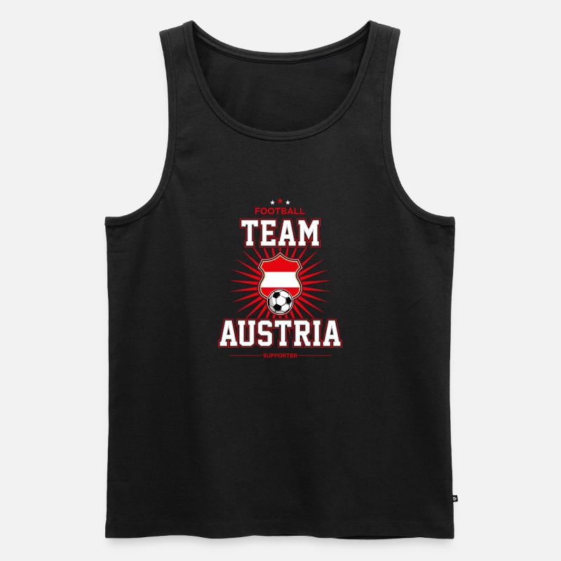 Austria - Männer Premium Bio Tank Top - Schwarz