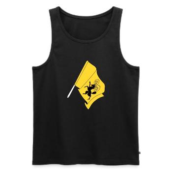 Flag: Schaffhausen, Switzerland - Men's Premium Organic Tank Top - black - Front - Michal (187cm)