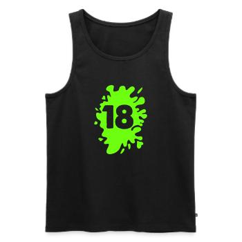 blob 18 - Men's Premium Organic Tank Top - black - Front - Michal (187cm)