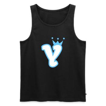 Monogramm Y Kleinkind Jungen Krone - Männer Premium Bio Tank Top - Schwarz - Vorne - AI Model Male 178 light (178cm)