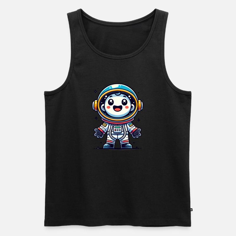 Space Buddy - Männer Premium Bio Tank Top - Schwarz