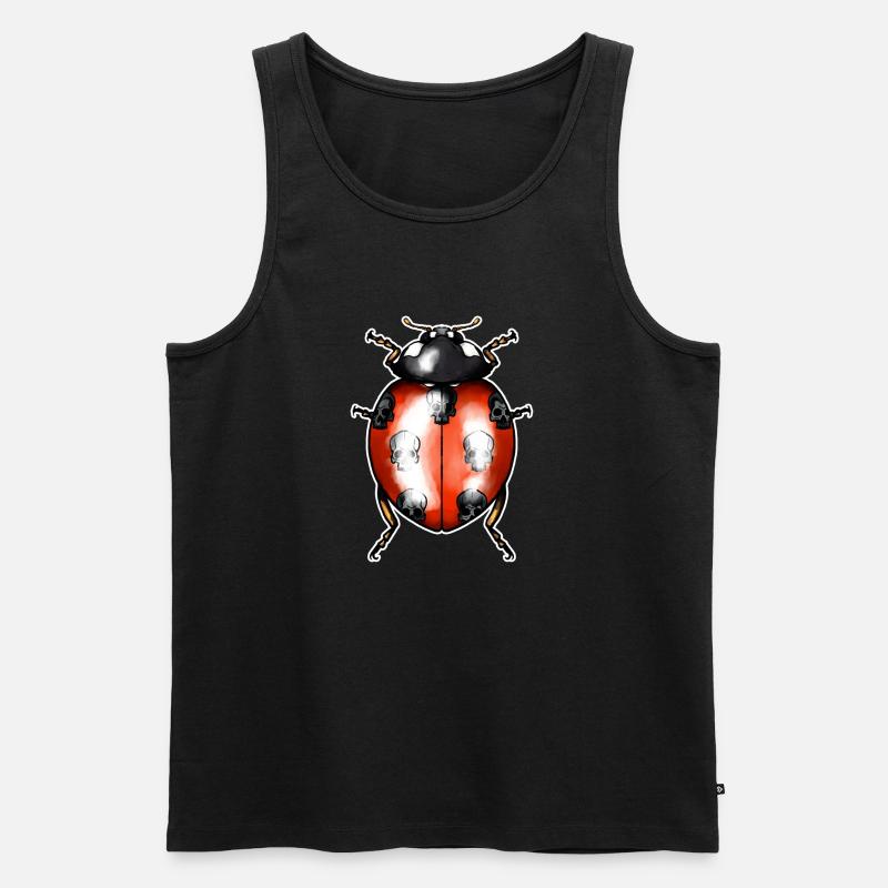 Marienkäfer - Männer Premium Bio Tank Top - Schwarz