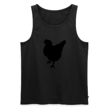 chicken - Männer Premium Bio Tank Top - Schwarz - Vorne - Michal (187cm)