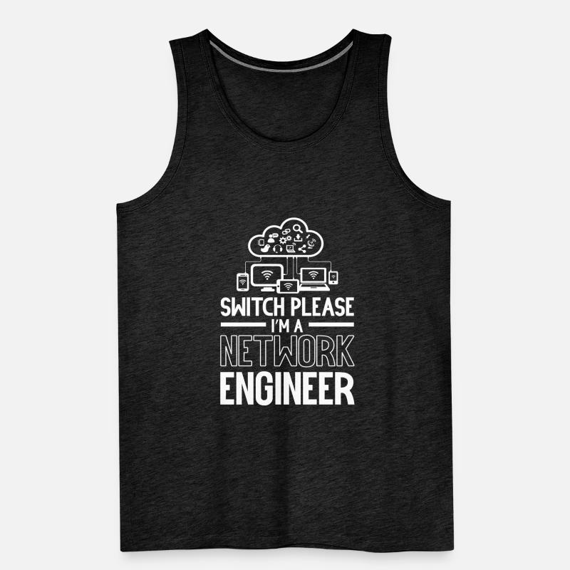 Switch Please I'm A Network Engineer IT Tech Männer Premium Bio Tank Top