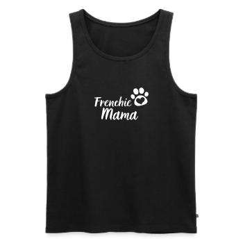 Frenchie Mama Hund Geschenk Französische Bulldogge - Männer Premium Bio Tank Top - Schwarz - Vorne - Michal (187cm)