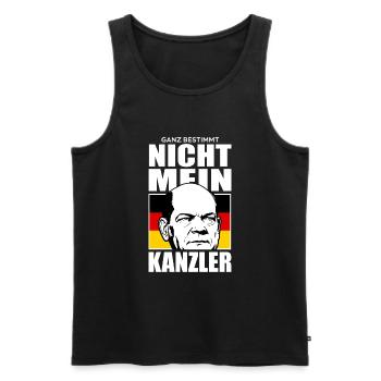 Pas ma chancelière - Débardeur bio Premium Homme - noir - Devant - Michal (187cm)