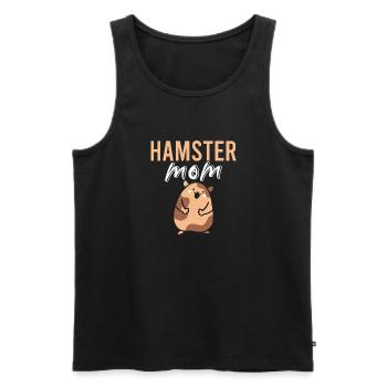 Hamster Vintage Haustier Sprüche - Männer Premium Bio Tank Top - Schwarz - Vorne - AI Model Male 178 light (178cm)