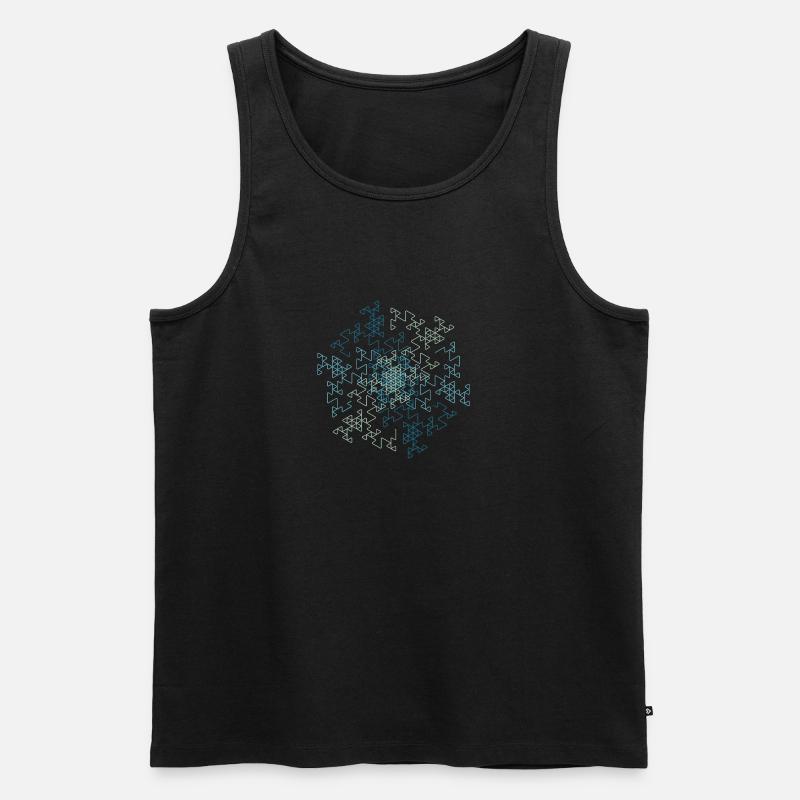 Points-edges R7-3 blue - Men's Premium Organic Tank Top - black
