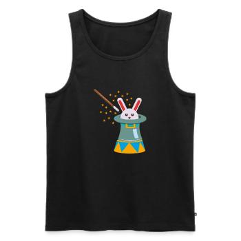 Circus bunny rabbit bunny - Men's Premium Organic Tank Top - black - Front - Michal (187cm)