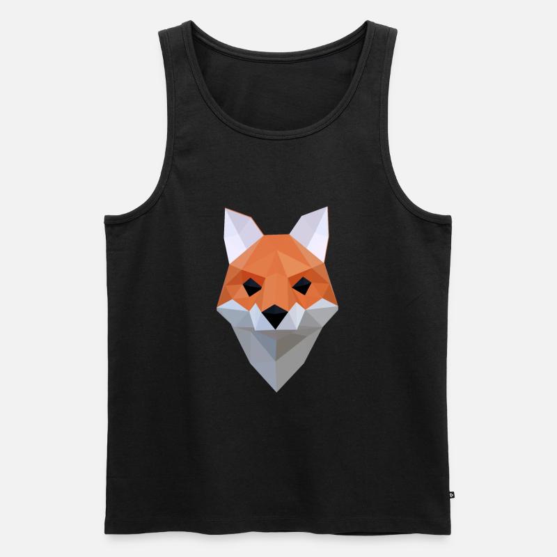 Fuchs - Männer Premium Bio Tank Top - Schwarz