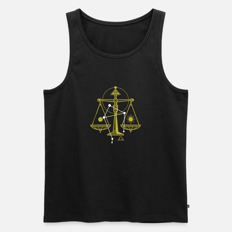 Pfund - Männer Premium Bio Tank Top - Schwarz