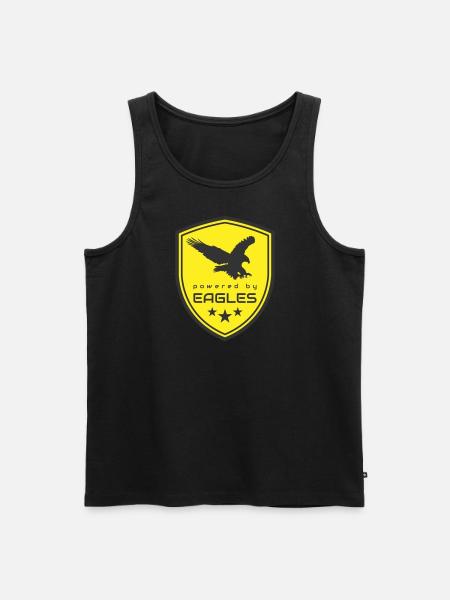 POWERED BY EAGLES - Men's Premium Organic Tank Top - black
