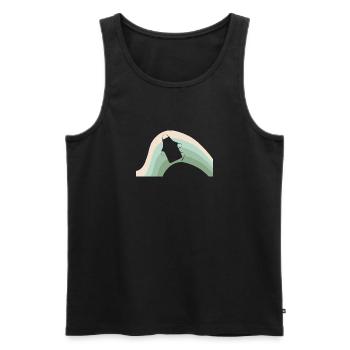 Backwaren Cupcake - Männer Premium Bio Tank Top - Schwarz - Vorne - Michal (187cm)