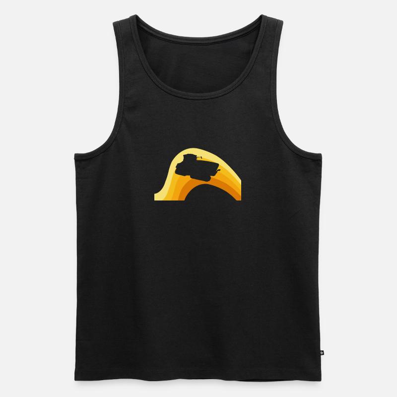 Bauer Ernte - Männer Premium Bio Tank Top - Schwarz