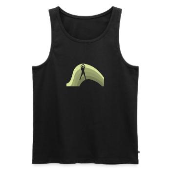 Cardio Aerobic Aerobics - Men's Premium Organic Tank Top - black - Front - Michal (187cm)