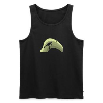 Axe Throwing Sport Axe Throwing - Men's Premium Organic Tank Top - black - Front - AI Model Male 178 light (178cm)