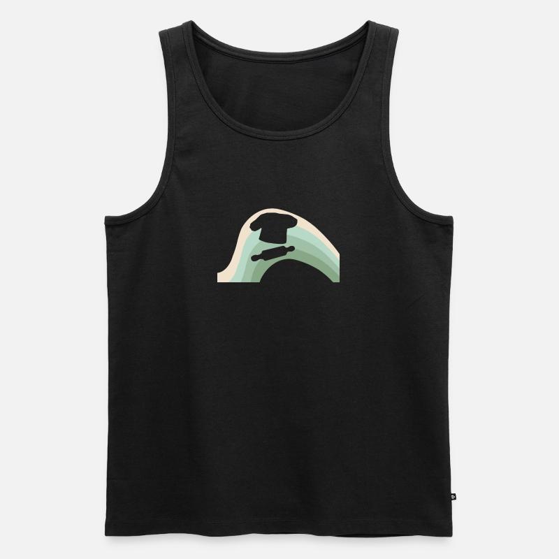 Bäcker - Männer Premium Bio Tank Top - Schwarz