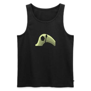 Muffin Baker - Men's Premium Organic Tank Top - black - Front - Michal (187cm)