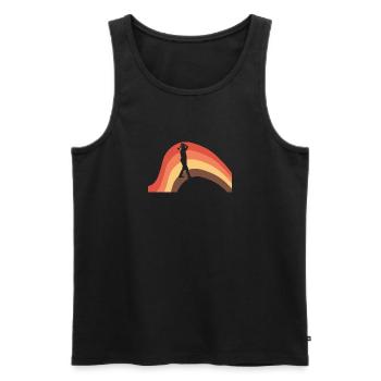 Axtwerfen Axtwerfen Doppelaxt - Männer Premium Bio Tank Top - Schwarz - Vorne - AI Model Male 178 light (178cm)