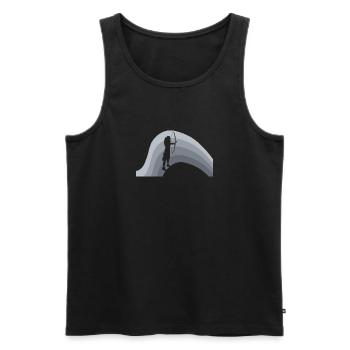 Archery Archery - Men's Premium Organic Tank Top - black - Front - AI Model Male 178 light (178cm)