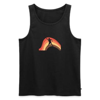 Dodgeball Player Dodgeball Player Ball Sports - Men's Premium Organic Tank Top - black - Front - Michal (187cm)