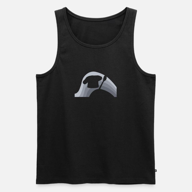 Backen Kuchen - Männer Premium Bio Tank Top - Schwarz