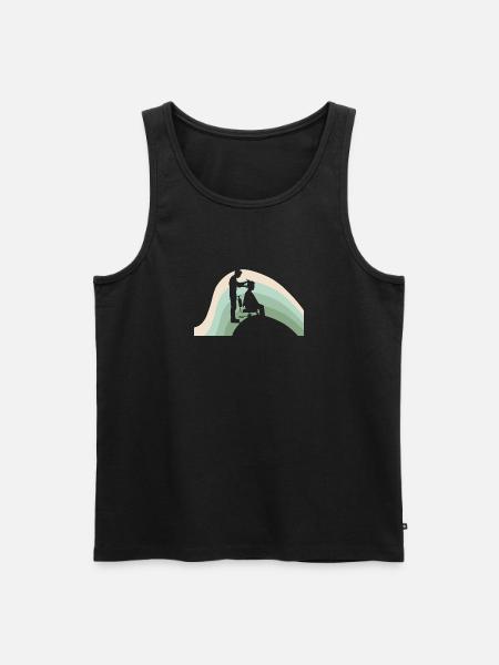 Friseur Lehre Kamm - Männer Premium Bio Tank Top - Schwarz