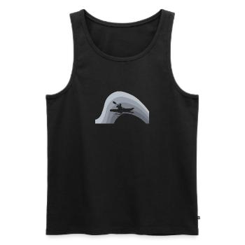 Kajakfahren Kanu - Männer Premium Bio Tank Top - Schwarz - Vorne - Michal (187cm)