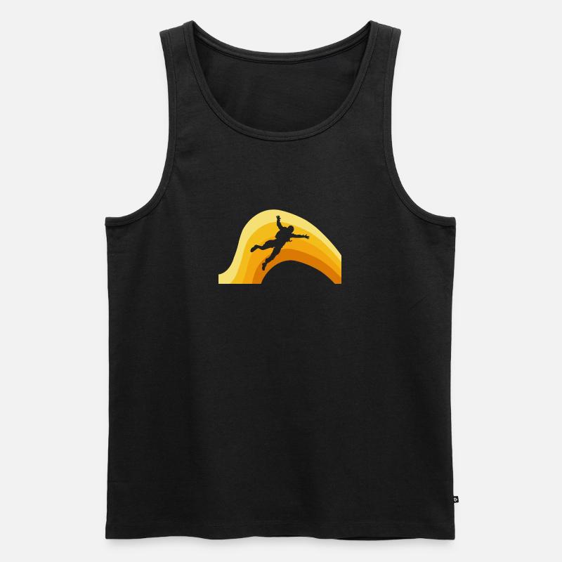 Skydiving Skydive - Männer Premium Bio Tank Top - Schwarz