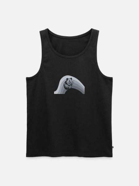 Nagetier Meerschweinchen - Männer Premium Bio Tank Top - Schwarz